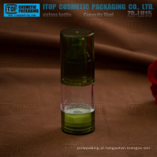 ZB-LH15 15ml tão rentável devenda claro e verde frascos de loção sem ar